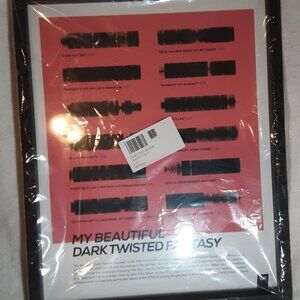Ye Kanye West My Beautiful Dark Twisted Fantasy Framed Poster Wave Room WR New